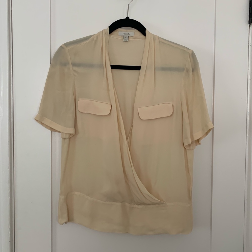 JCrew Silk Blush Blouse